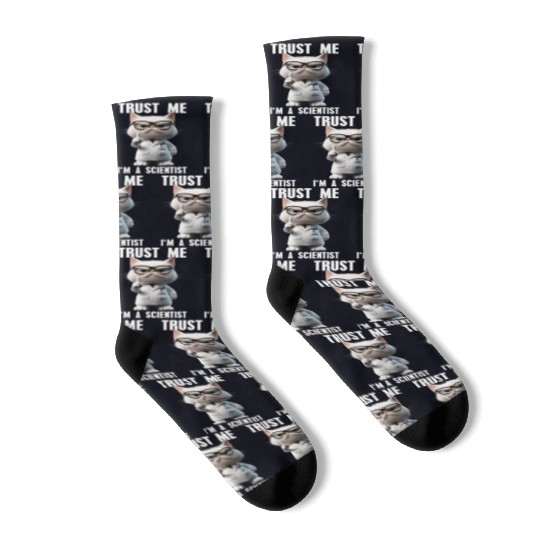 Trust Me I'm A Scientist Science Cat Meme Socks