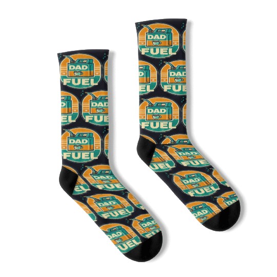 Dad Fuel – Playful, with a retro twist. Socks