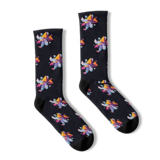 Creative colorful shapes Socks