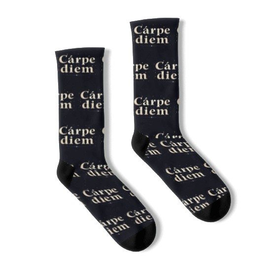Carpe Diem Seize the Moment Socks