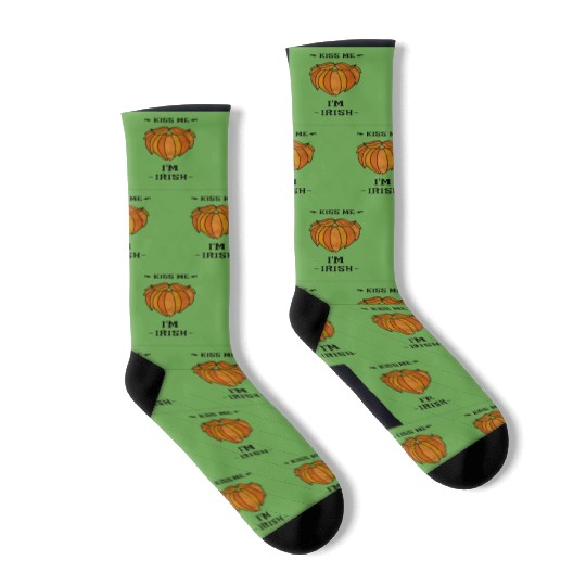 Kiss Me Im Irish Socks