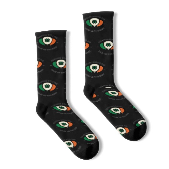 Floating into the luck of the irish Socks