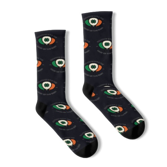 Floating into the luck of the irish Socks