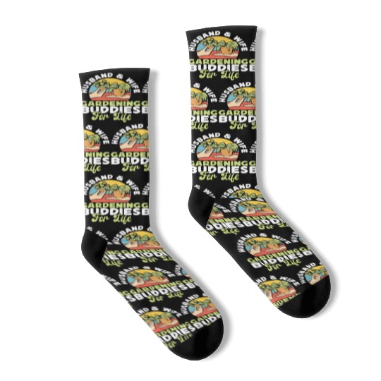 Plant Lover Gardening Husband Wife Socks