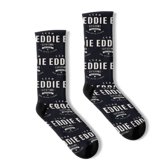 Team Eddie Lifetime Member Funny Name Eddie Socks