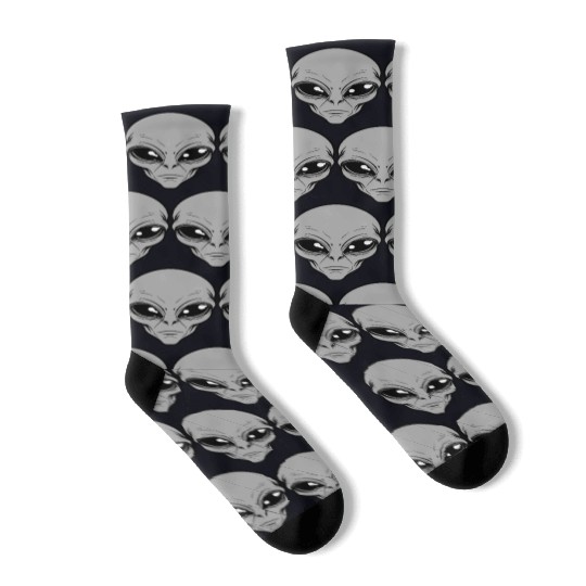 Grey Alien Socks