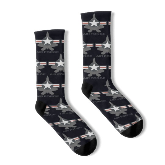 F-22 Raptor Patriotic Roundel Socks
