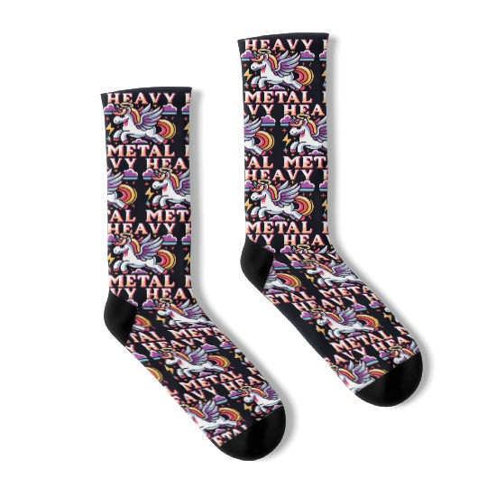 Heavy Metal Unicorn Socks