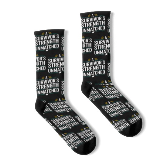 Cancer Survivor Chemotherapy Chemo Beat Cancer Socks