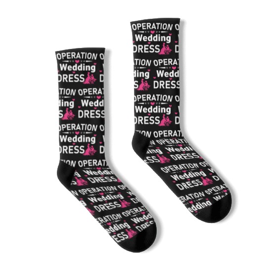 Operation Wedding Dress Bachelorette Party Wedding Socks