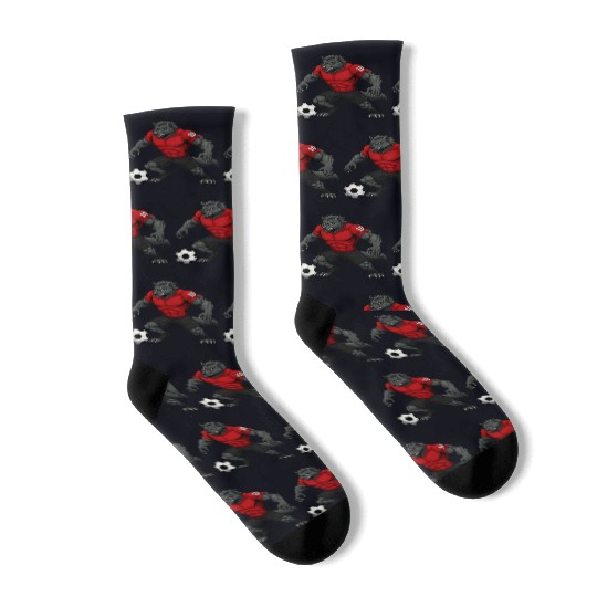 Wolf footballer Socks