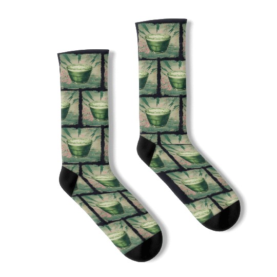 POWERED BY MATCHA - JAPAN THEME Socks