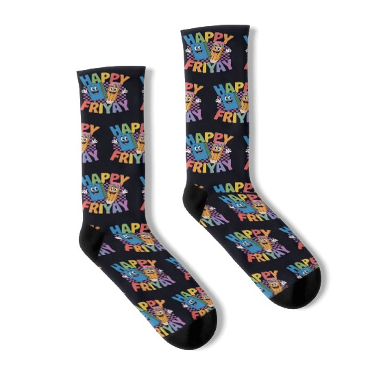 Happy Friyay Weekend Weekend Feeling Socks
