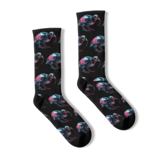 Kiwi Bird Constructed Socks