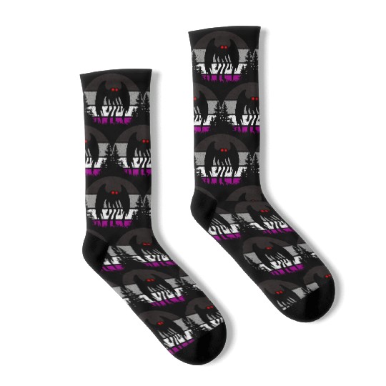 Retro ACE Mothman Asexual Pride Point pleasant Cry Socks
