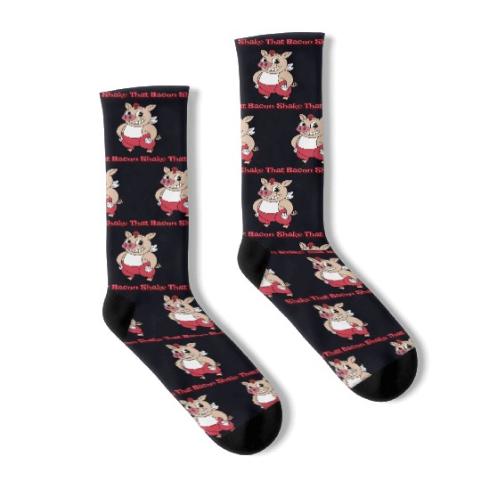 Dancing Pig | Shake That Bacon | Unisex | Socks