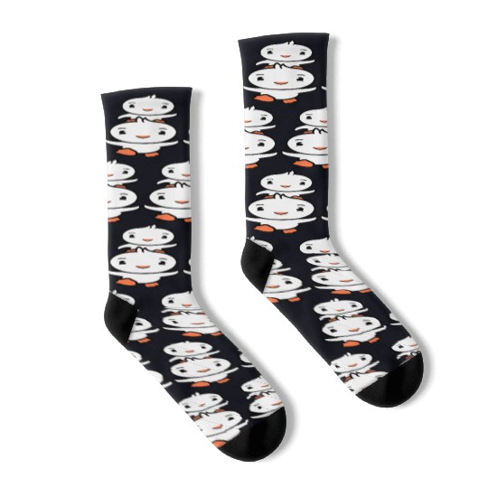 2 Ducks Dad Baby Child Piggyback Run Head Funny Socks