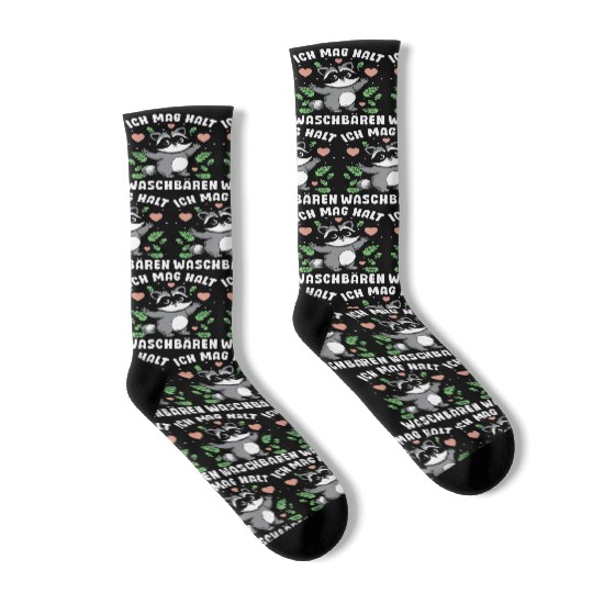 Urban Robbers Sneak Cats I Like Raccoon Socks