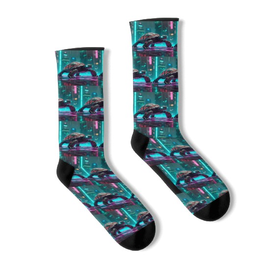 Cyberpunk Turtle Socks