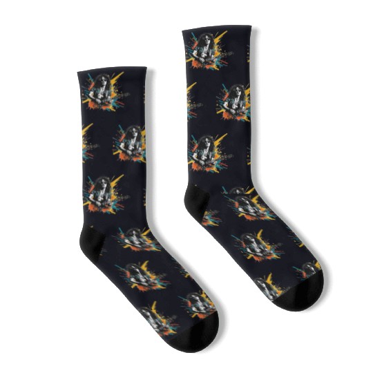 Rock and Roll Youth Avatar Stickers Socks
