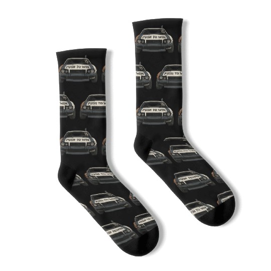 Push to Win Demolition Derby Design Wreck Racing Socks