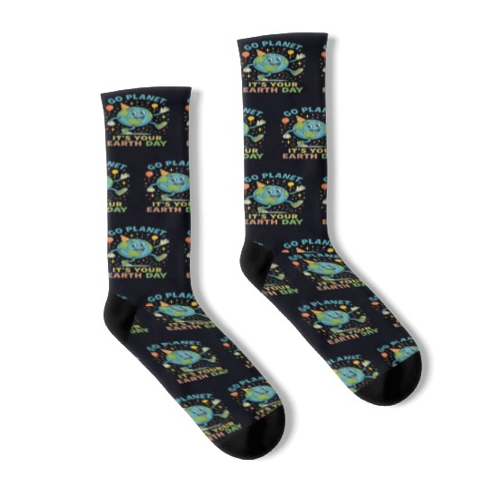 Go Planet, It’s Your Earth Day (Alternate) Socks