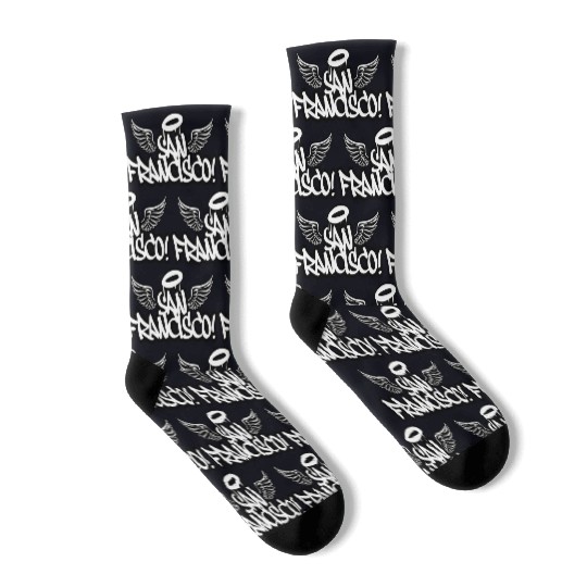 San Francisco Graffiti Wings Socks