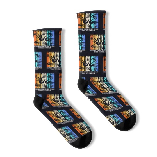 School Bus Driver Socks