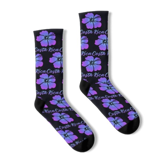 Costa Rica Hibiscus Socks