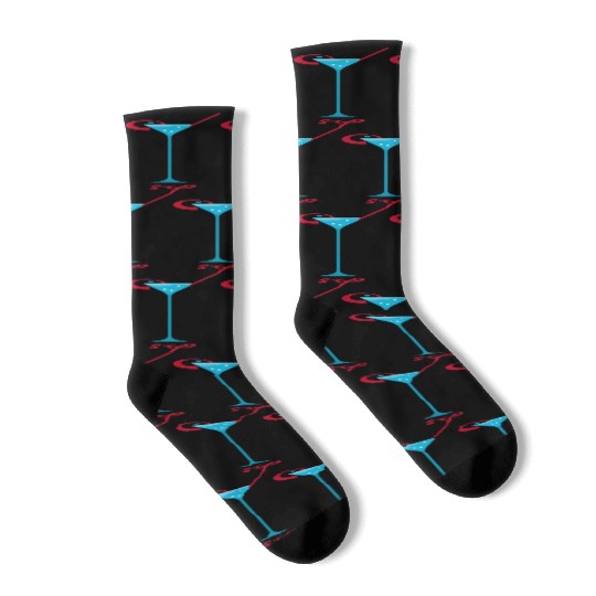 Sip Modern Martini Socks