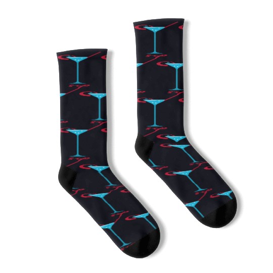 Sip Modern Martini Socks