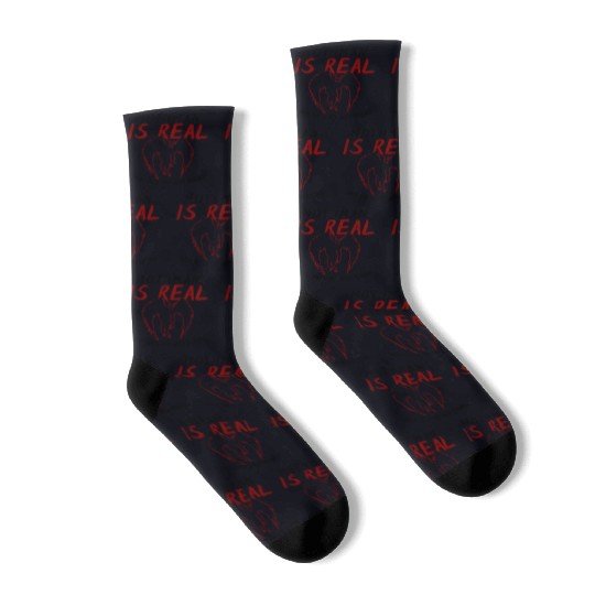 Mothman Is My Boyfriend For Cryptid Lover Socks