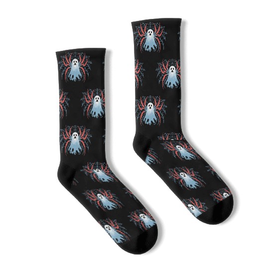 Ghost Spider Scream Socks