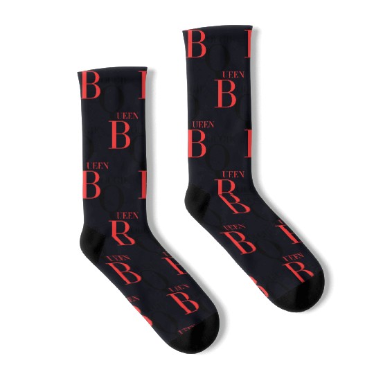 Bougie Queen Red&Black Socks