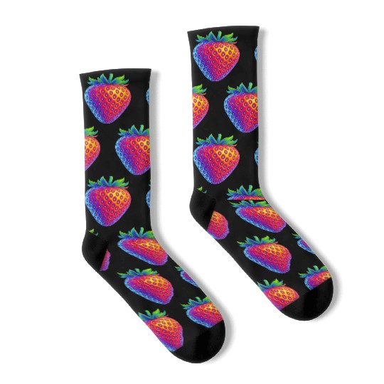 Neon strawberry Socks