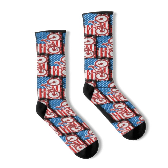4th of July USA MTB Socks