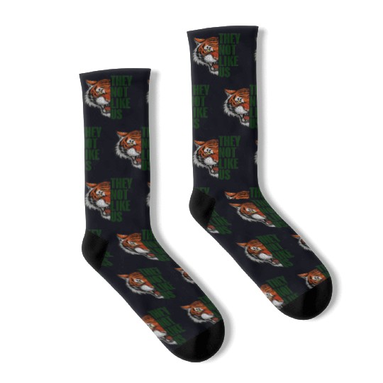 They Not Like Us – Tiger Graphic Socks
