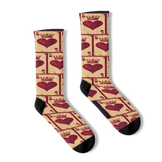Vintage King of Hearts Socks