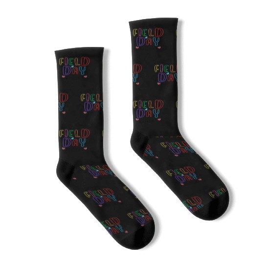 Let The Games Begin Field Day Teacher Student Socks