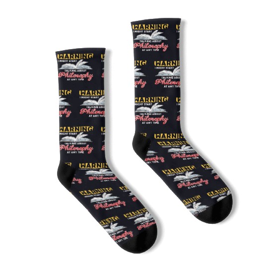 Talking About Philosophy Philosopher Design Socks