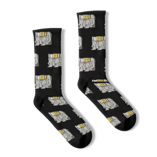 Computer Disc Floppy Disk Socks