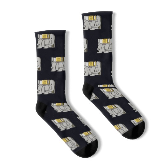 Computer Disc Floppy Disk Socks