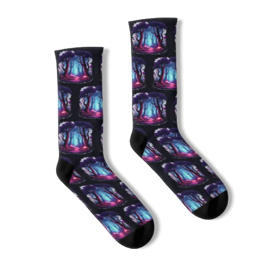 Enchanted Forest Dreamscape Socks