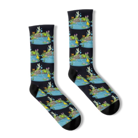 Life & Nature (At the pond) Socks