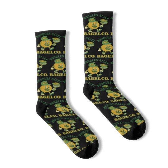 Funny Tennis Humor Socks - Doubles Alley Bagel Co.
