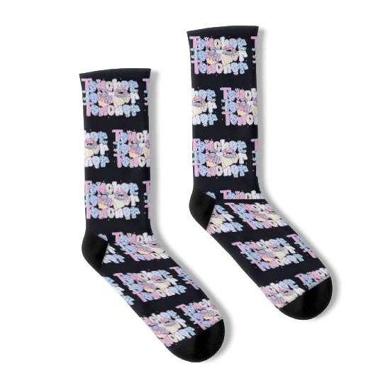 Preppy Teacher Coquette Socks