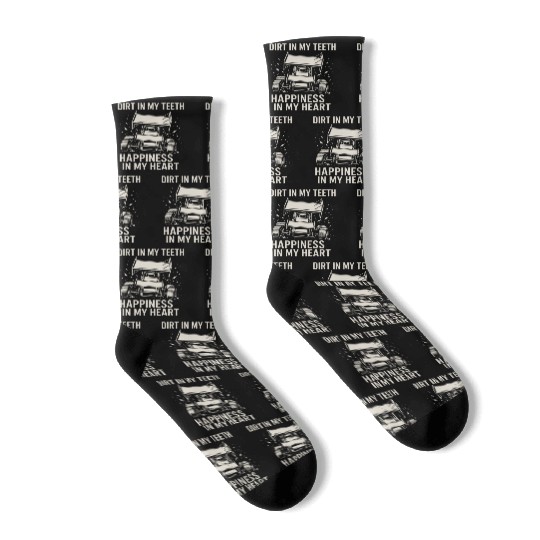 Sprint Car Racing Dirt Track Speed Oval Race Socks