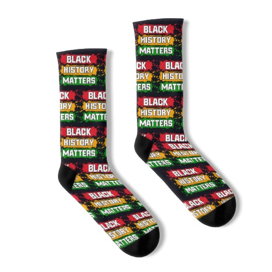 Black History Matters Socks