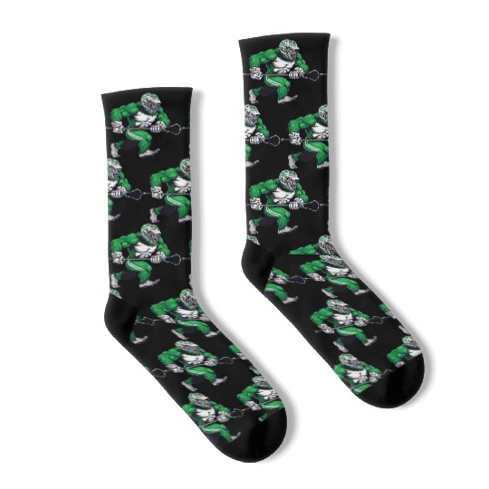 Green Bigfoot Lacrosse Socks