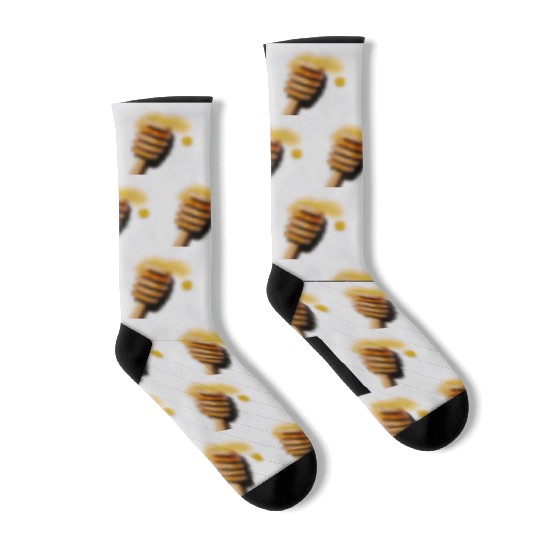 BBQ Black Belt BJJ White Belt Socks
